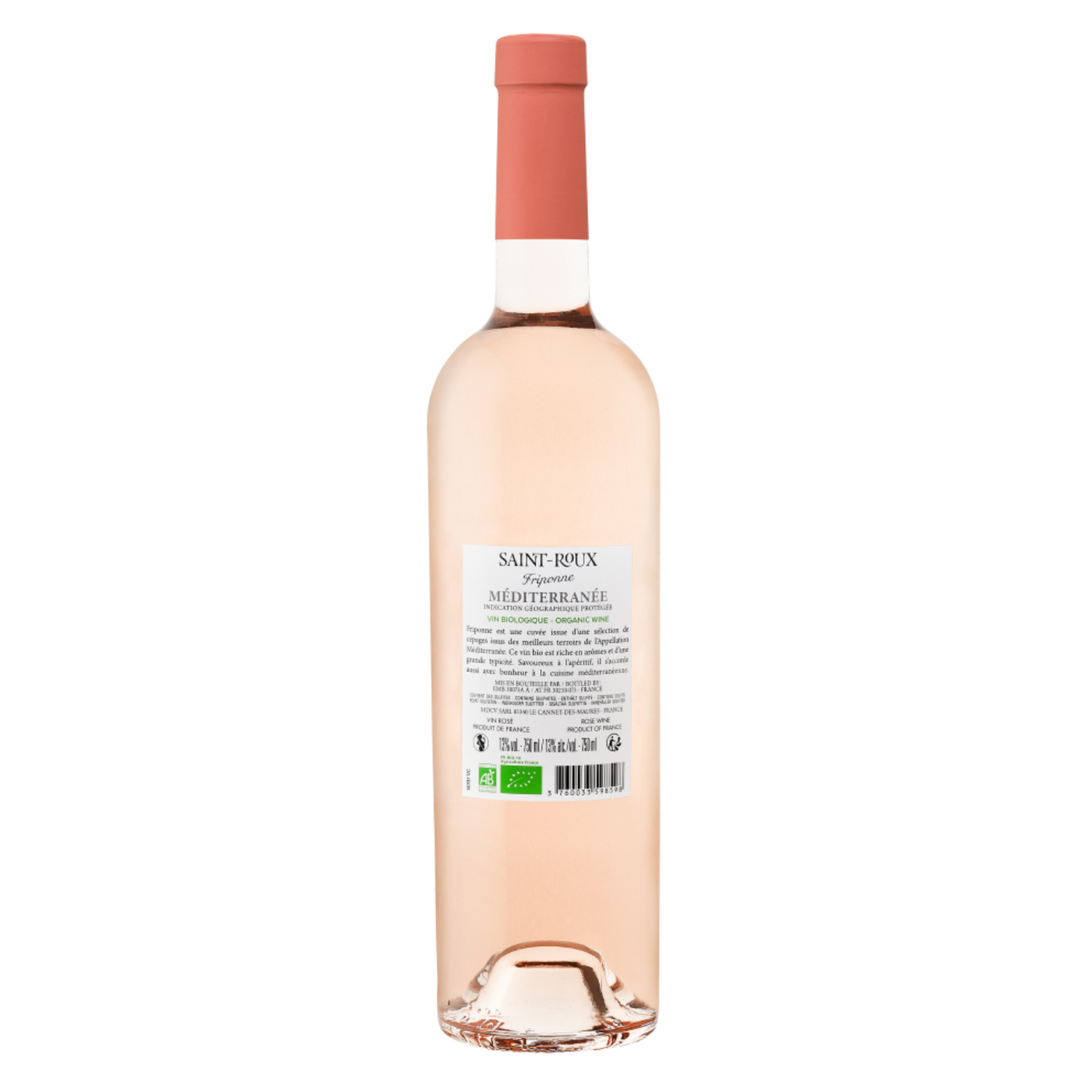 Vin Rosé 2022 IGP Méditerranée - Friponne