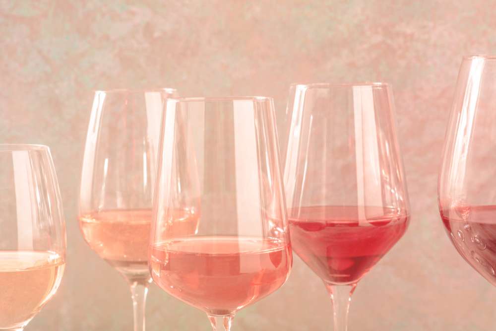 La couleur du vin rosé