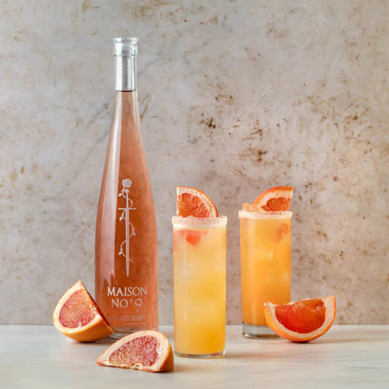 vin rosé avec une capsule à vis