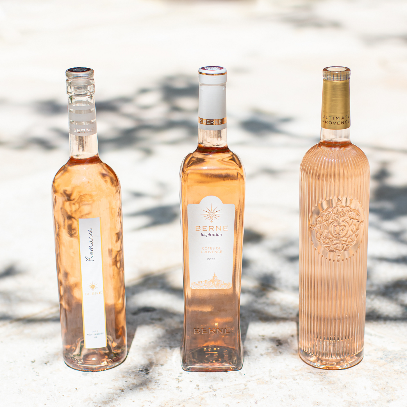 AOP Côtes de Provence & IGP Méditerranée - boxes 3 bottles Berne Rosé