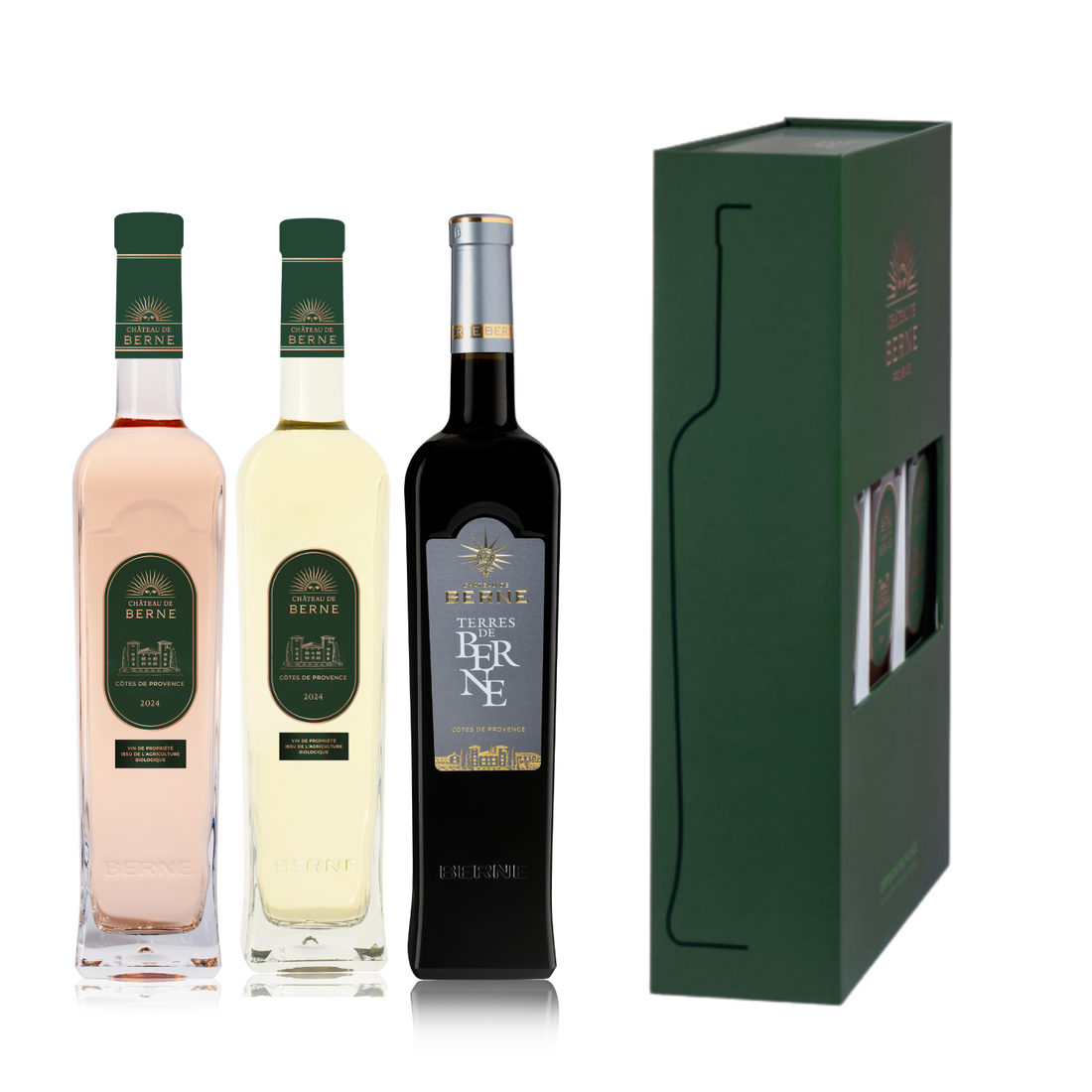 AOP Côtes de Provence - Coffret Château de Berne 3 couleurs
