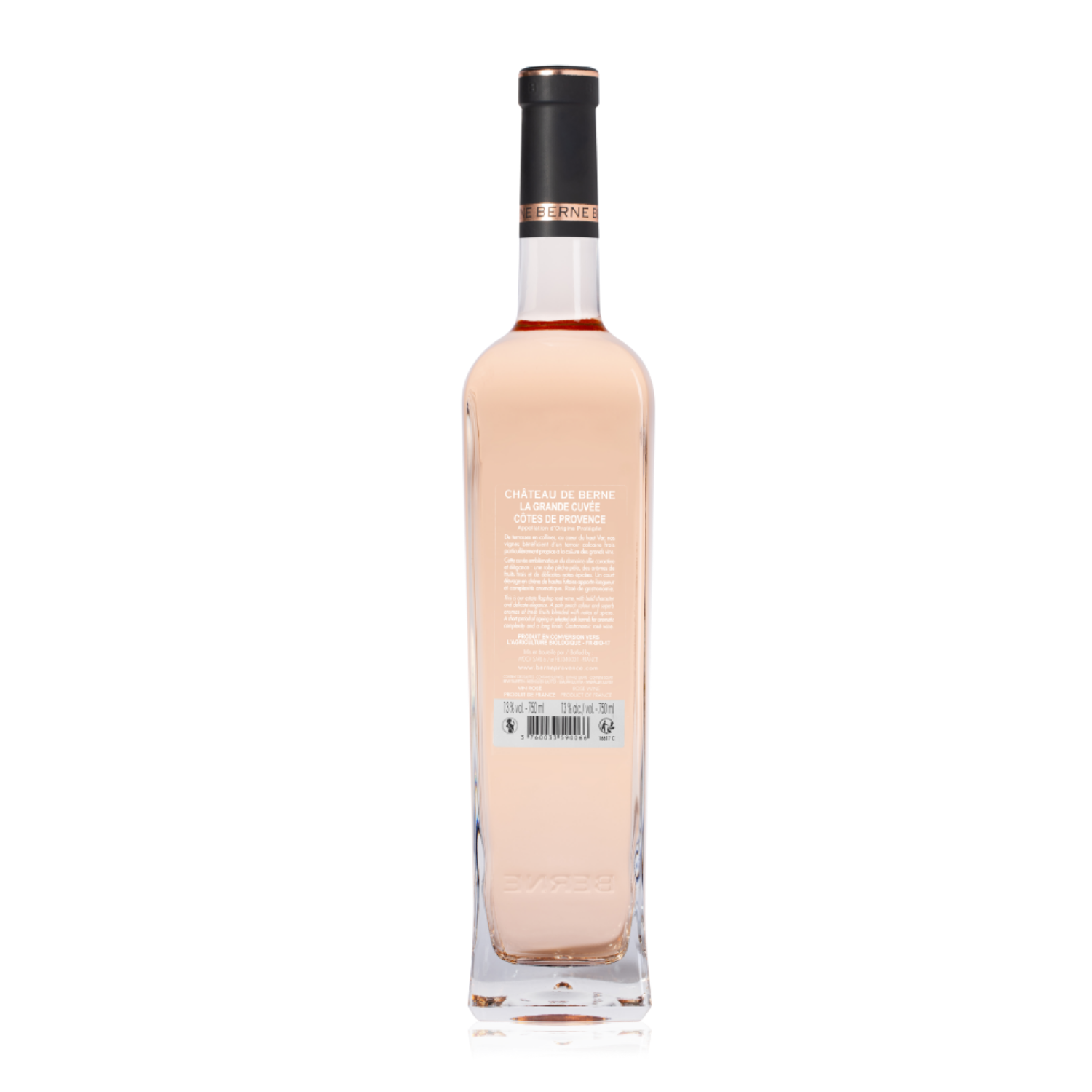 Vin Rosé 2021 AOP Côtes de Provence  - Château de Berne Grande Cuvée - Défaut d&